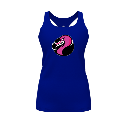 [FT0TRBRY-FYS-LOGO2] Decker Racerback Tank Top (Female Youth S, Royal, Logo 2)