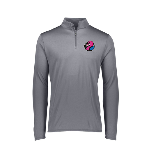 [FTLQFLGY-FAXS-LOGO1] Decker Women's Flex-Lite 1/4 Zip Shirt (Female Adult XS, Gray, Logo 1)