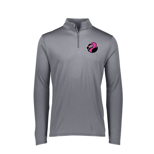 [FTLQFLGY-FAXS-LOGO2] Decker Women's Flex-Lite 1/4 Zip Shirt (Female Adult XS, Gray, Logo 2)