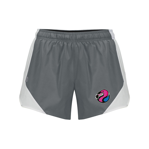 [229489.R04.S-LOGO1] Girls Olympus Shorts (Female Youth S, Gray, Logo 1)