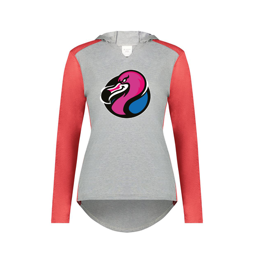 [6902.27V.XS-LOGO1] Ladies Vintage Hoodie (Female Adult XS, Red, Logo 1)