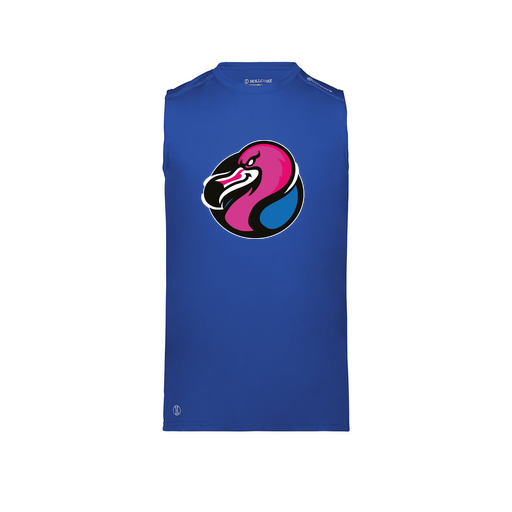 [222593.060.S-LOGO1] Men's CoolDry TankTop (Adult S, Royal, Logo 1)