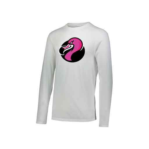 [FTLCUBWH-YS-LOGO2] Decker Youth Tri-Blend T-Shirt - Long Sleeve (Youth S, White, Logo 2)